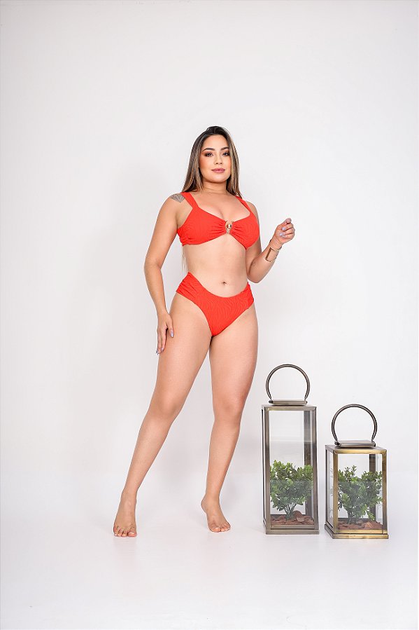 Biquíni Maré Alta Laranja