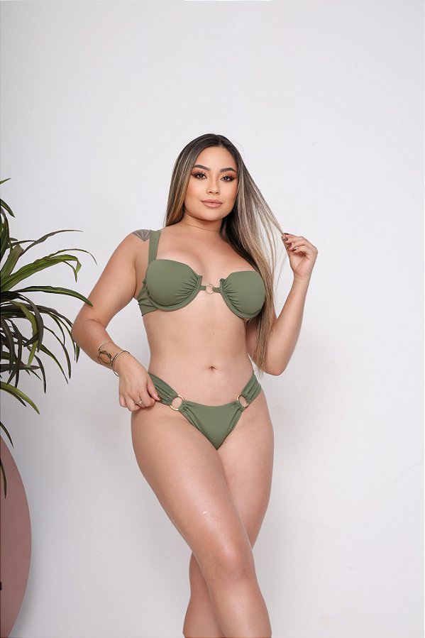 Biquíni Ilhéus Verde Militar