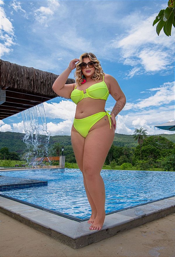Biquíni Pipa Amarelo Neon