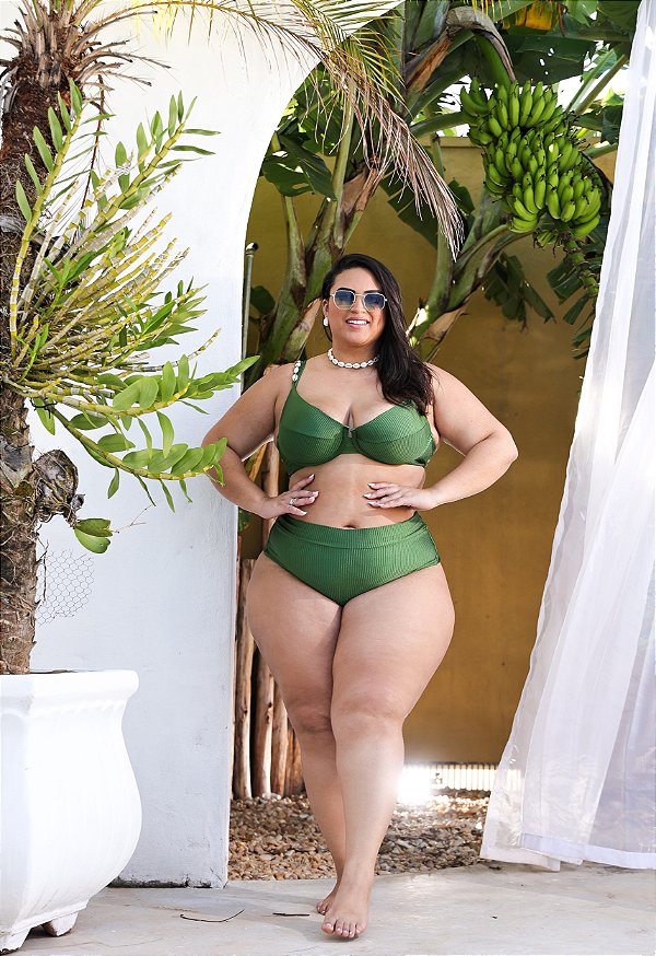 Biquini Curaçao Verde Militar