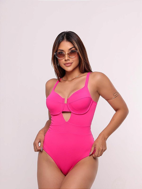 Básico Maiô Maresia Fio duplo Rosa