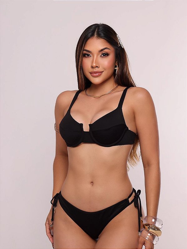 Básico Copacabana Fio Duplo Preto