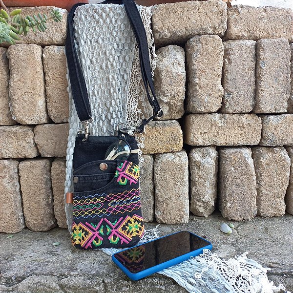 Bolsa Carteira Porta Celular Machu Picchu