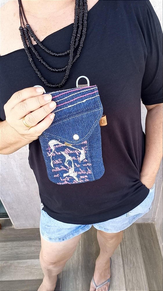 Bolsa Carteira Porta Celular Pássaros