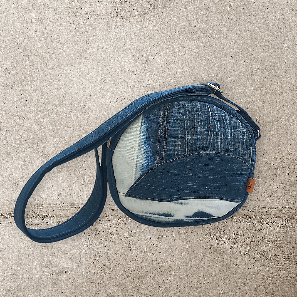 Shoulder Bag Redonda Jeans Mesclado