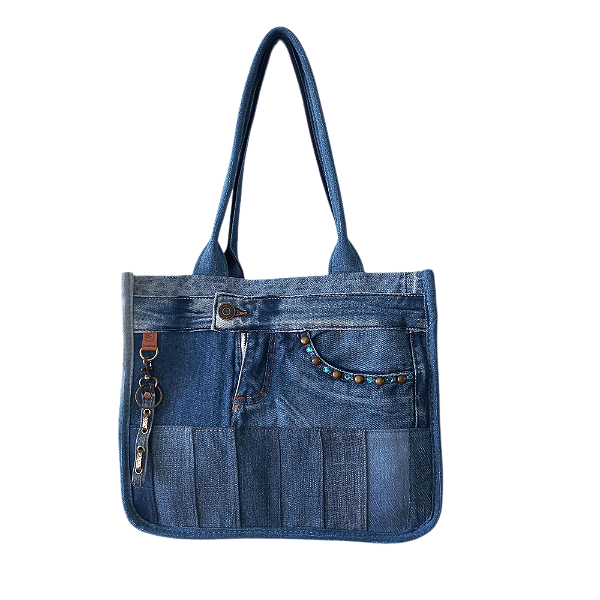 Sacola BLUE AND GOLD STONE