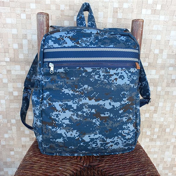 Mochila CAMUFLADA AZUL