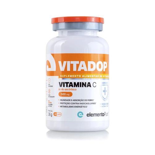 VITADOP C - Ácido Ascórbico 500 mg - 60 Cápsulas