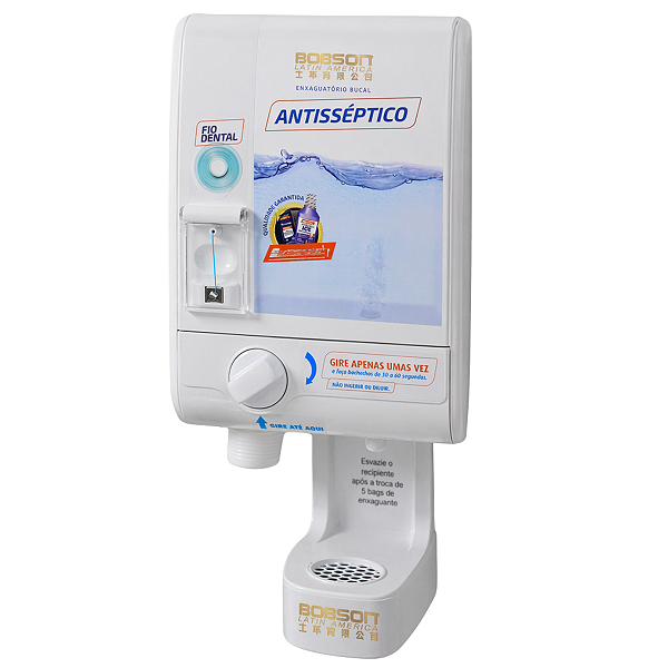 DISPENSER PROFISSIONAL 3 EM 1 PARA FIO DENTAL E ENXAGUANTE BUCAL BOBSON EVOLUTION