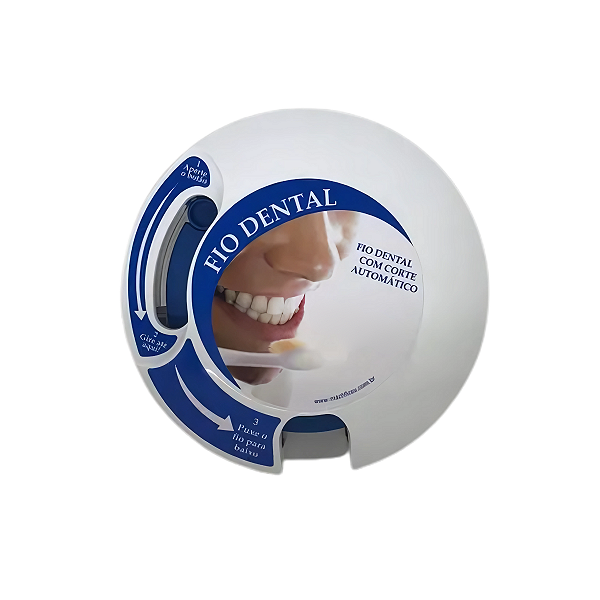 DISPENSER PARA FIO DENTAL COM CORTE AUTOMÁTICO  PERSONAL PRÓ AZUL