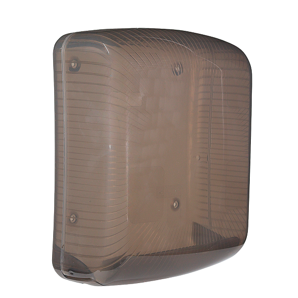 DISPENSER PAPELEIRA PARA PEPEL TOALHA INTERFOLHADO QUADRADO PRETO/TRANSPARENTE
