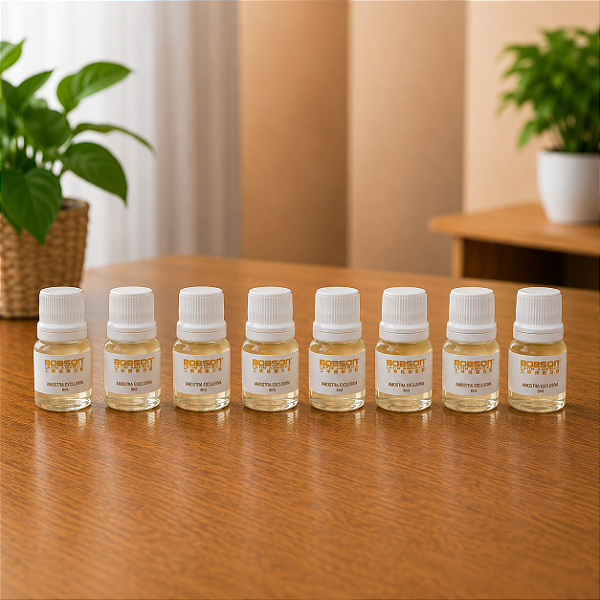 KIT 8 AMOSTRAS PROFISSIONAIS PREMIUM ESSÊNCIA DE SUA PREFERÊNCIA 8ML ARO 300 / ARO 400/ ARO 800 / ARO 1000