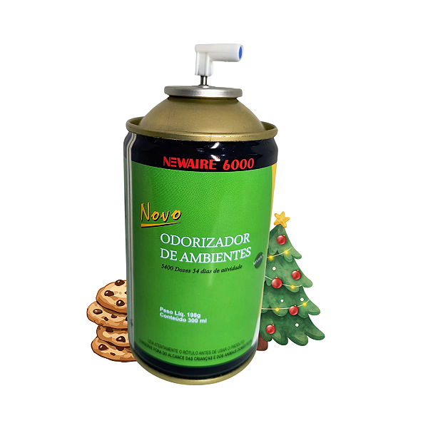 REFIL FOM 100 PROFISSIONAL SPRAY AEROSSOL CHRISTMAS COOKIES 300ml / 198g
