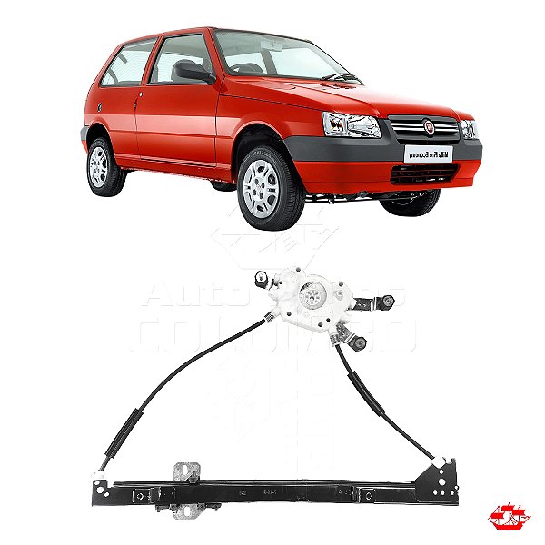 MAQ VIDRO ELET UNO 2 PTA DIANT LD FX MABUCHI ZINNI