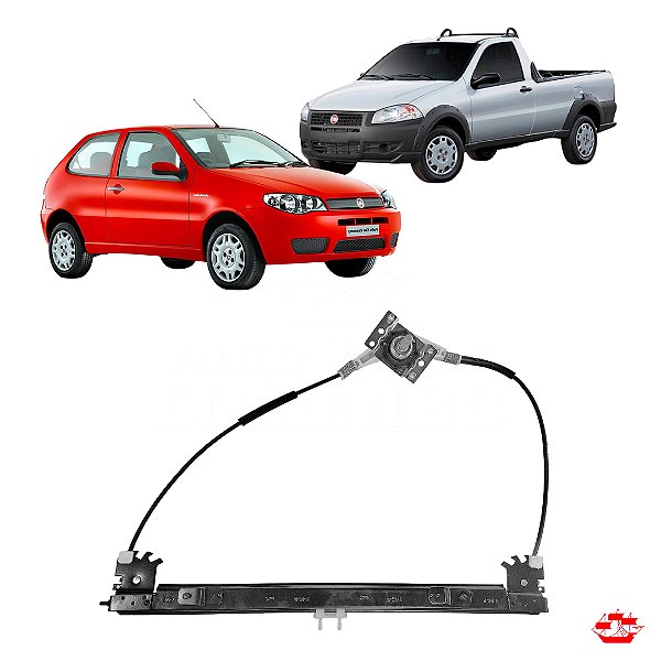 MAQ VIDRO MEC PALIO/STRADA 2 PTS LD ZINNI