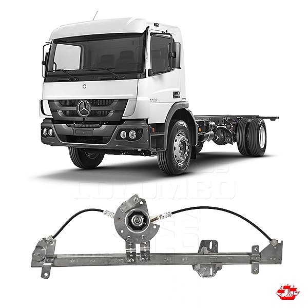 MAQ VIDRO MEC MB ATEGO/AXOR/1938S PTA LE PINO CURTO ZINNI