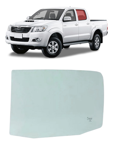 HILUX 05..15 VIDRO PTA TRAS LE VERDE PK