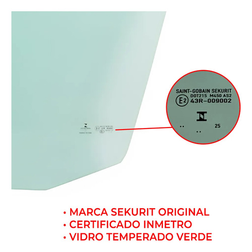 GOL GV VIDRO PTA TRAS LE VERDE SK