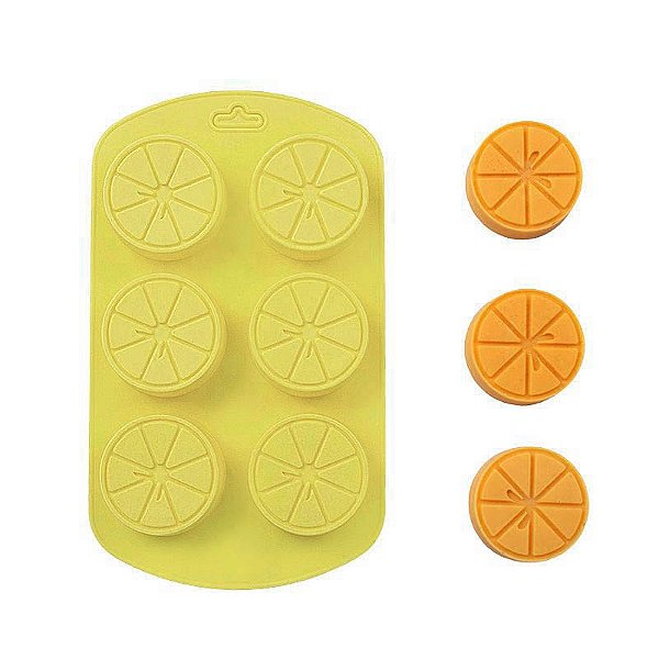 Molde de Silicone Atacado Limão Fatiado Para Chocolate Sabonete Resina