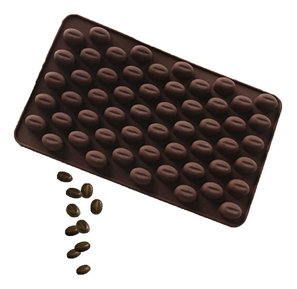 Molde Silicone Atacado Grão De Café Para Chocolate Doces Balas