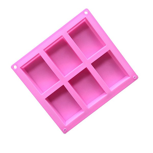 Molde Forma Silicone Atacado Sabonete Artesanal Retangular Liso S31