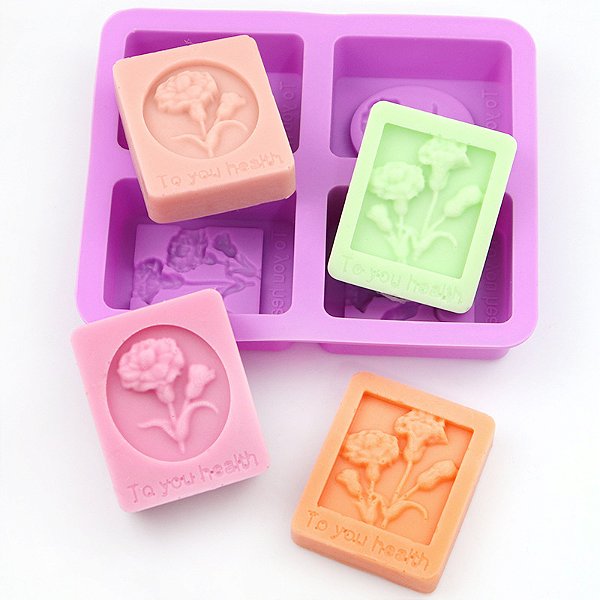 Molde Forma Silicone Atacado Sabonete Artesanal Flor S19