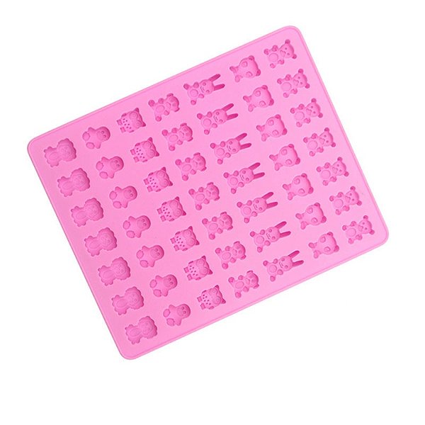 Molde de Silicone Atacado Bicho Urso Coelho Macaco Leão para Bala de Gelatina