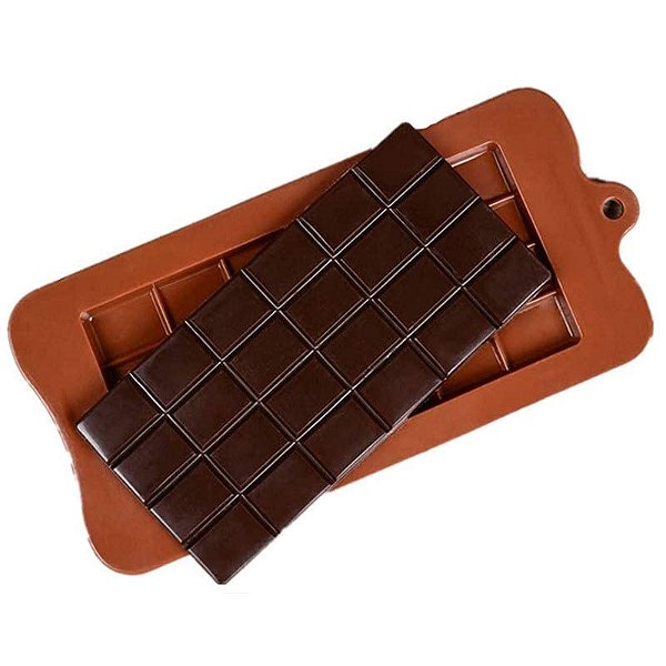 Molde Forma de Silicone Atacado Barra De Chocolate 15x8 Cm