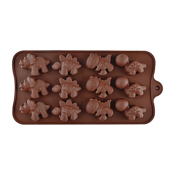 Molde de Silicone Atacado Dinossauro Chocolate Biscuit