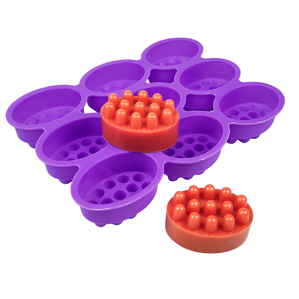 Molde Forma de Silicone Atacado Sabonete Artesanal Massageador S32