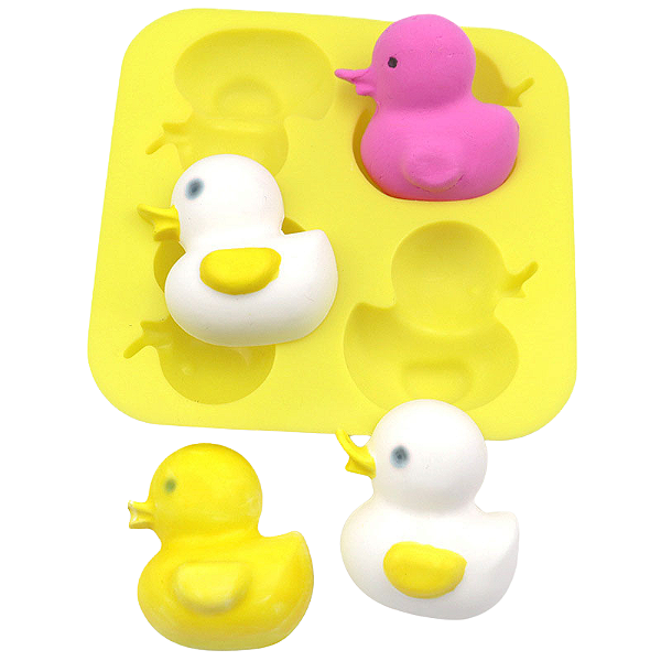 Molde de Silicone Atacado Atacadista Pato Patinho Mini Sabonete Resina Confeitaria