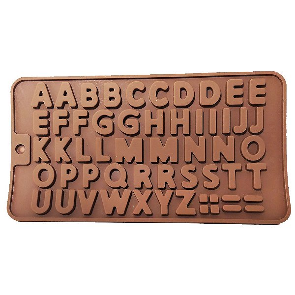 Molde Forma Silicone Letras Alfabeto Pasta Americana Biscuit
