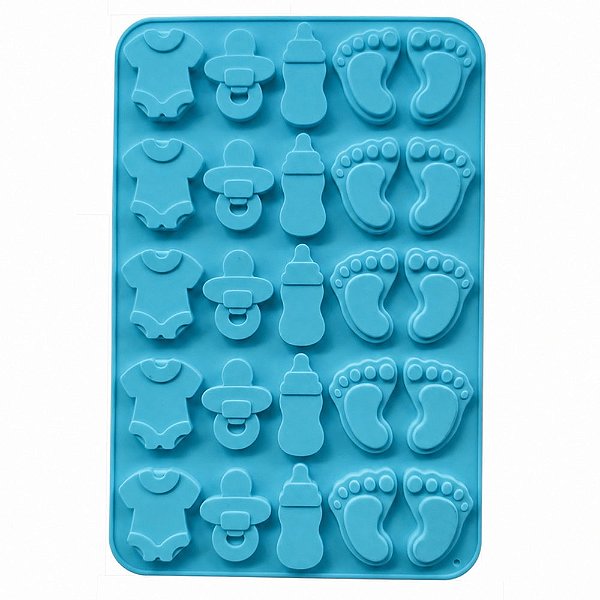 Molde Silicone Chocolate Resina Chá de Bebê Chupeta Pezinho
