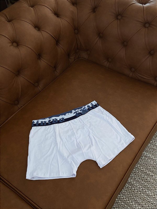 Cueca boxer em Cotton Branca