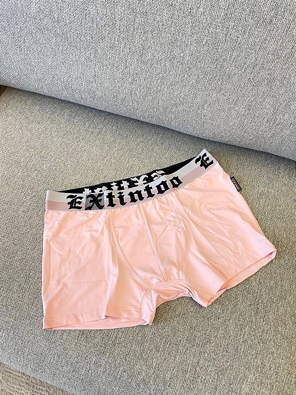 Cueca Boxer lisa rosa bebê 0924