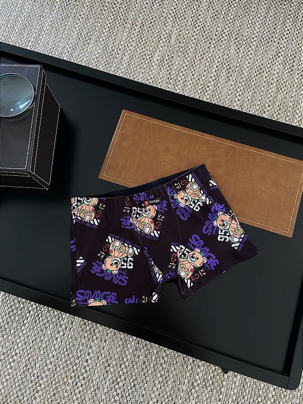 Cueca Boxer Savage preta
