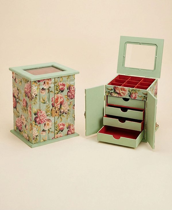 Organizador de Joias , Bijuterias Armarinho Organizador, com 4 Gavetas, Cômoda ,Biju Em MDF