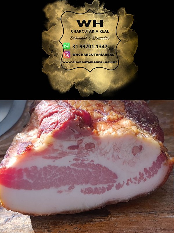 GUANCIALE CURADO, DEFUMADO E MATURADO ARTESANAL KG