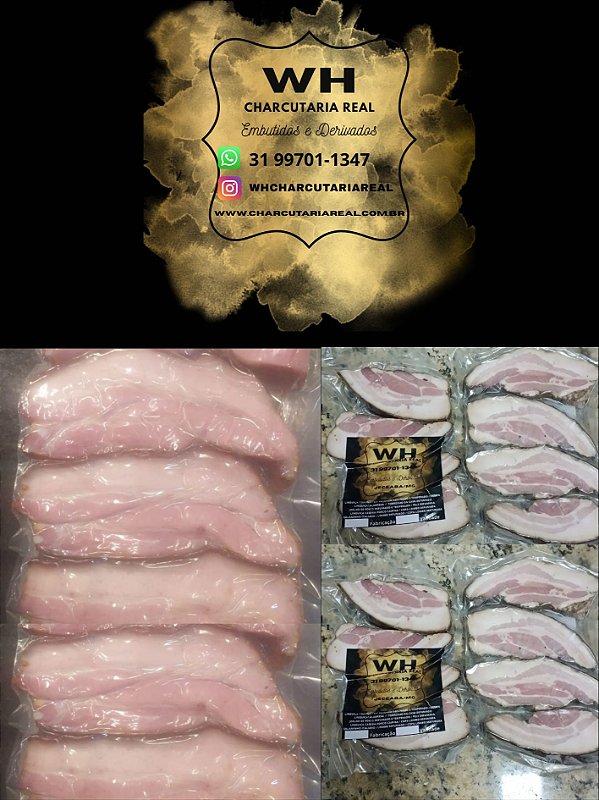 TOCINHO DE BARRIGA DEFUMADO ARTESANAL KG