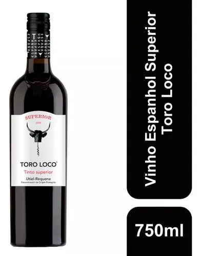 Vinho Espanhol Tinto Superior Toro Loco DOP 750ml