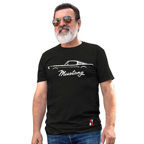 CAMISETA FORD MUSTANG SILHUETA