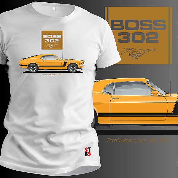 CAMISETA FORD MUSTANG BOSS 302