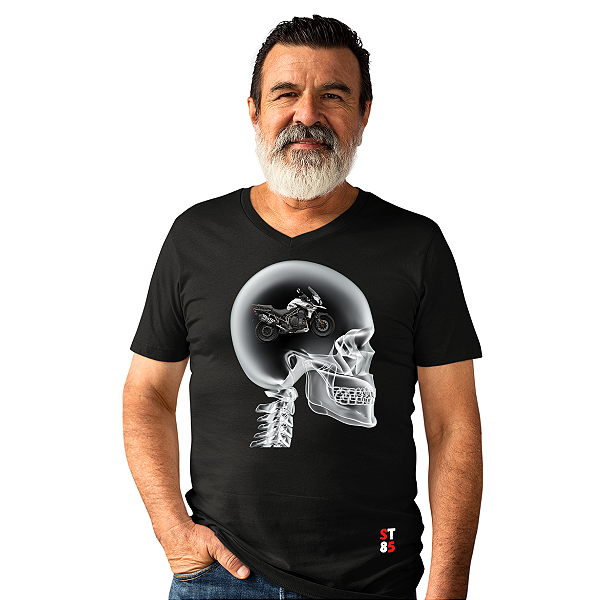 CAMISETA TRIUMPH TIGER 1200 CRÂNIO