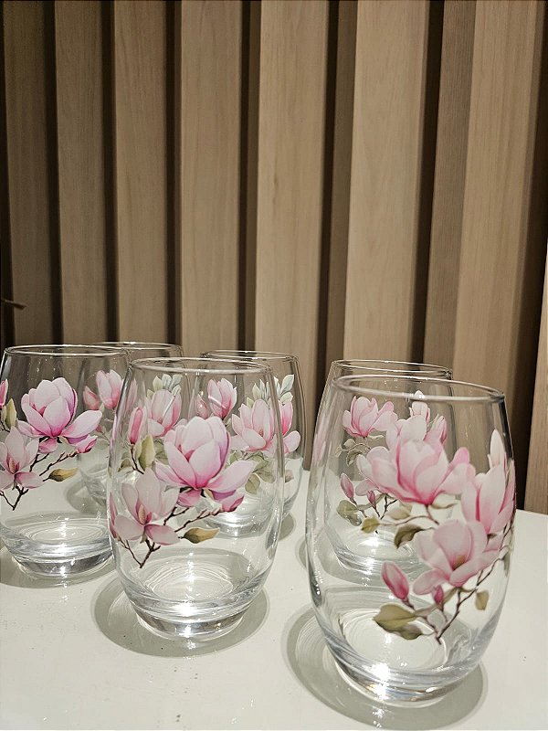 Conjunto de copos 6 unidades - Magnólia