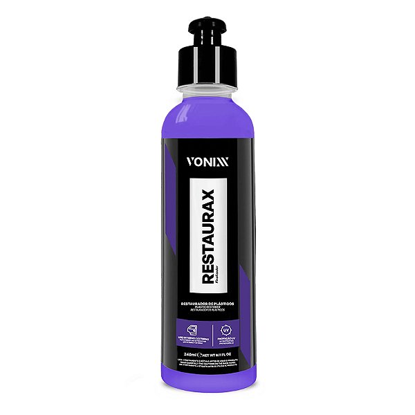 Revitalizador de Plásticos Restaurax 240ml - Vonixx
