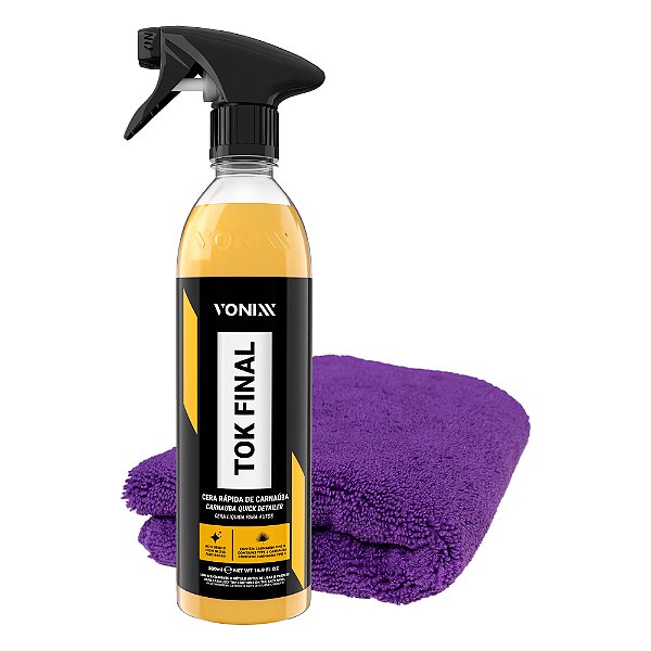 Kit Cera de Carnaúba Tok Final 500ml + Microfibra 40x40