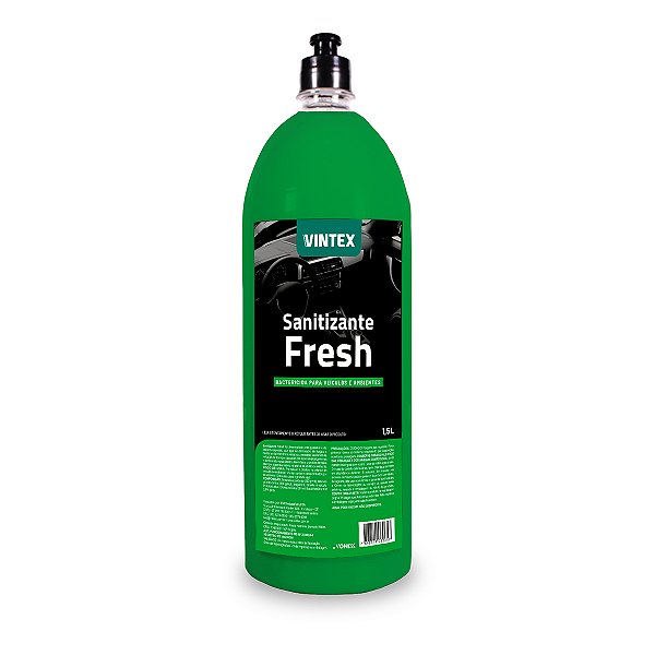 Sanitizante Fresh - Aromatizante Bactericida para Veículos e Ambientes 1,5L - Vintex