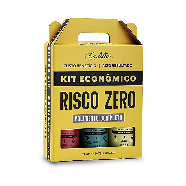 Kit Polimento Risco Zero Cadillac Corte Refino Lustro 500g