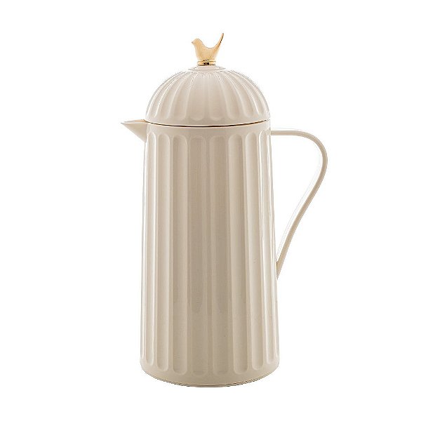Garrafa Térmica de Plástico Bird Branca 1L - Wolff
