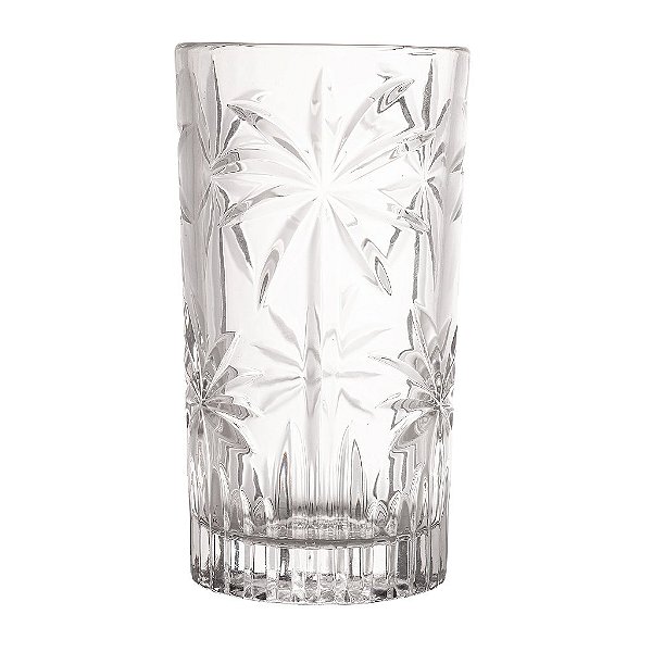Conjunto 6 Copos Altos de Cristal Palm Tree 360ml - Wolff